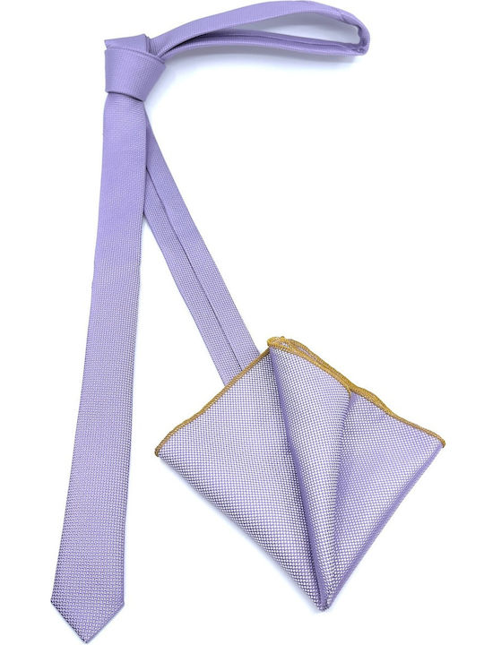 Legend Accessories Synthetic Men's Tie Set Monochrome Lilac