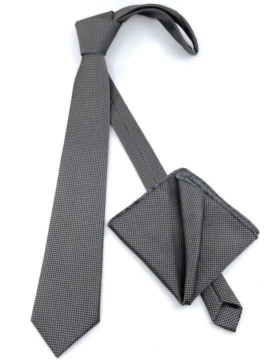 Legend Accessories Men's Tie Set Printed in Gray Color