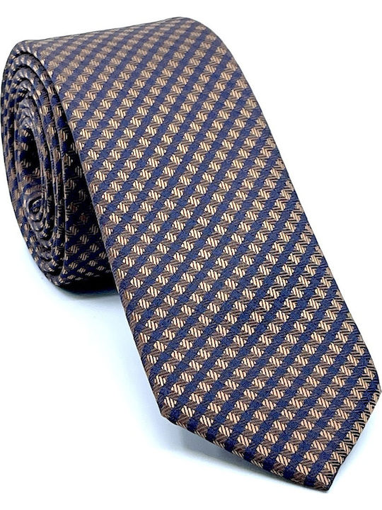 Legend Accessories Herren Krawatten Set Gedruckt in Braun Farbe