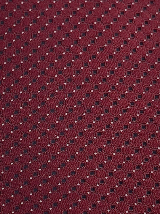 Legend Accessories Herren Krawatten Set Synthetisch,Polyester/Cotton/Leather Gedruckt in Burgundisch Farbe