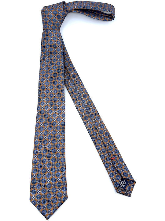 Legend Accessories Ανδρική Γραβάτα Μεταξωτή με Σχέδια σε Navy Μπλε Χρώμα
