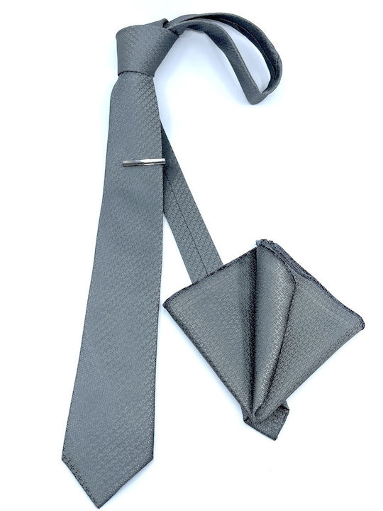 Legend Accessories Herren Krawatten Set Monochrom in Gray Farbe