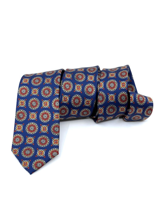 Legend Accessories Silk Men's Tie Printed Blue