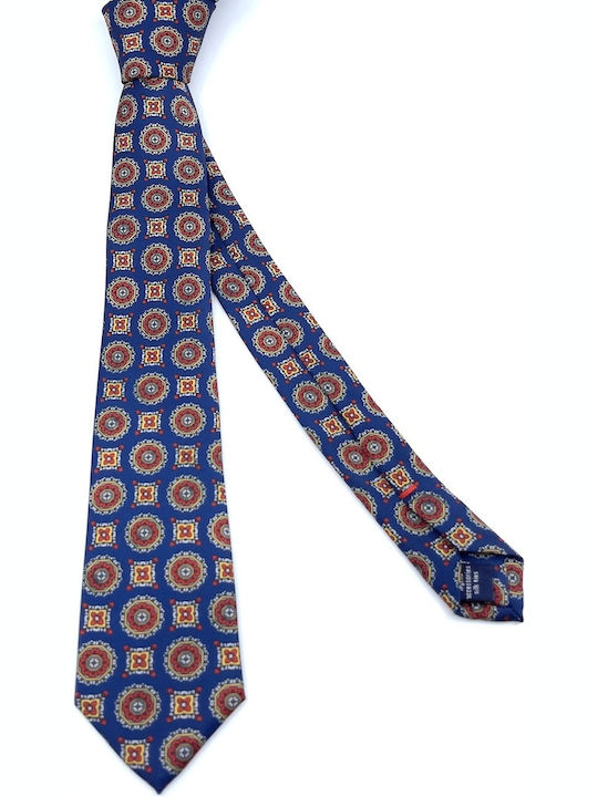Legend Accessories Silk Men's Tie Printed Blue