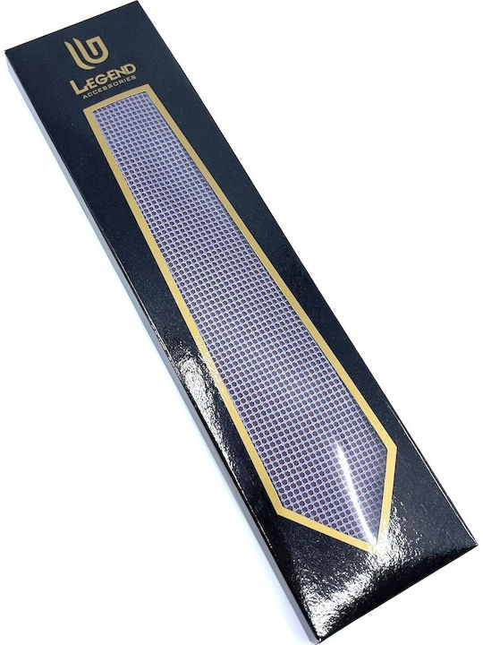 Legend Accessories TYP MICRO Herren Krawatten Set Gedruckt in Lila Farbe