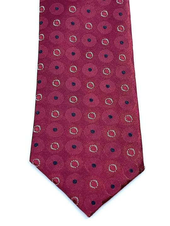 Legend Accessories Men's Tie Set Printed Burgundy