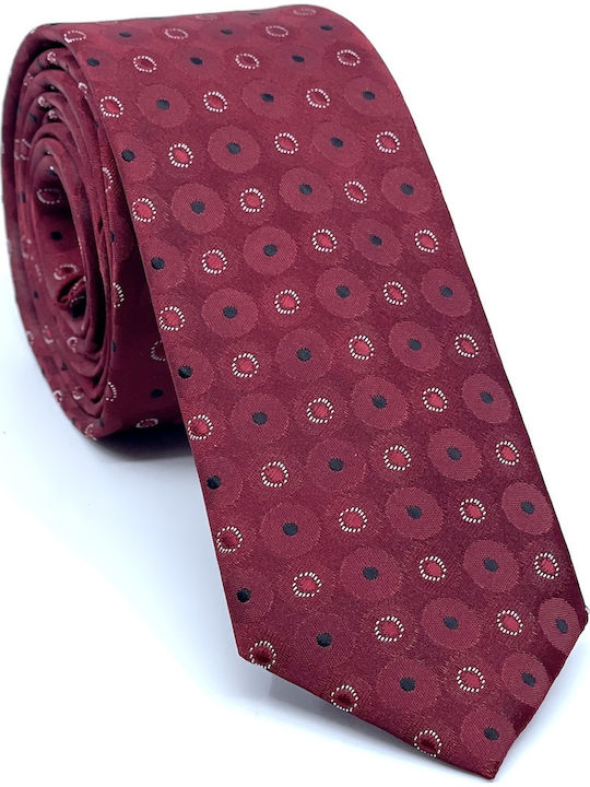 Legend Accessories Men's Tie Set Printed Burgundy