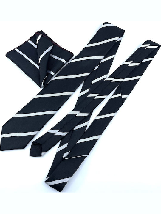 Legend Accessories Set Cravate Bărbați Mătase Tipărită În Culoare Neagră