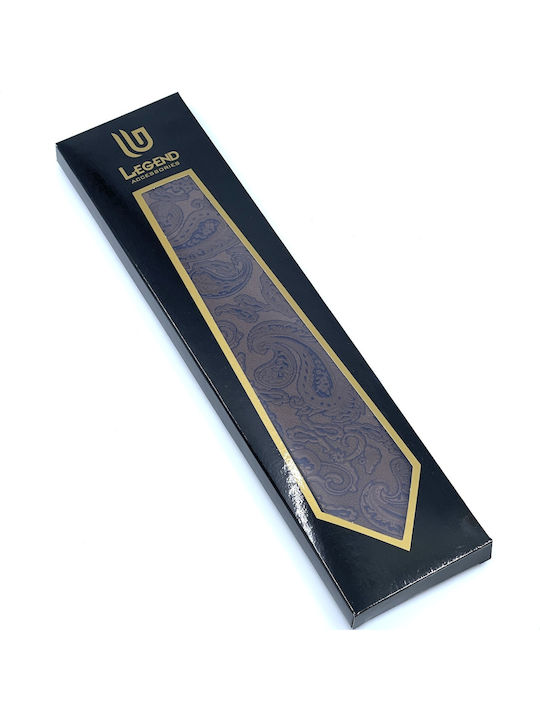 Legend Accessories Set de Cravată pentru Bărbați Tipărit în Culorea Maro