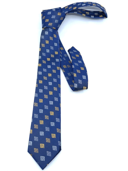 Legend Accessories Herren Krawatten Set Gedruckt in Blau Farbe
