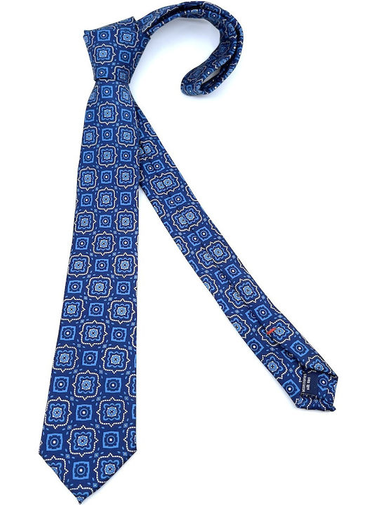 Legend Accessories Silk Men's Tie Set Printed Blue