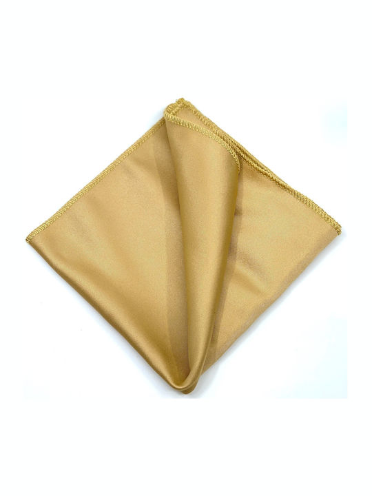 Legend Accessories Σετ Ανδρικής Γραβάτας Συνθετική Μονόχρωμη σε Χρυσό Χρώμα