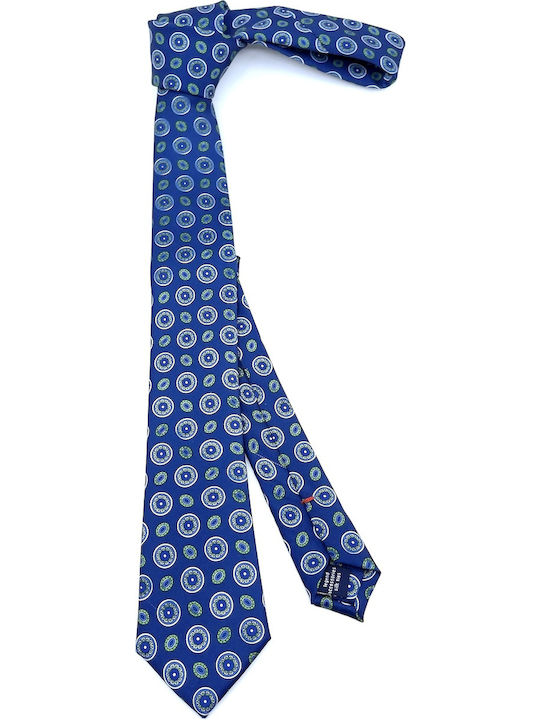 Legend Accessories Silk Men's Tie Printed Blue