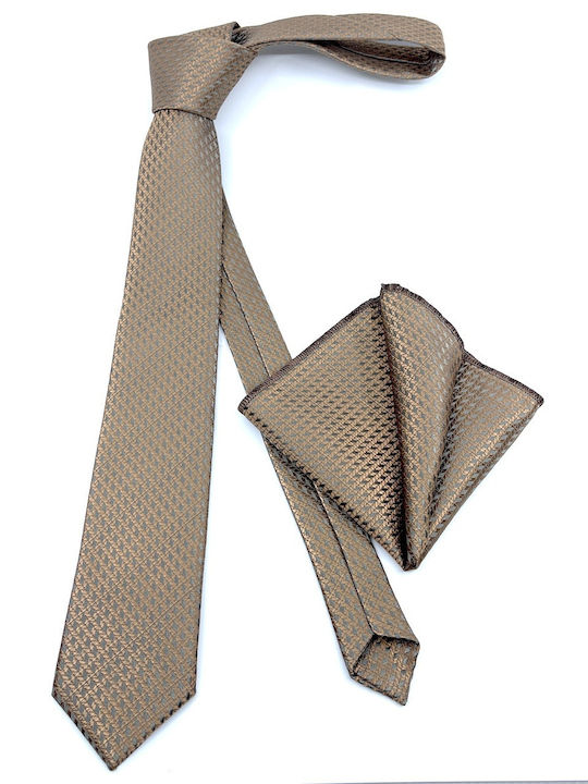 Legend Accessories Men's Tie Set Monochrome Beige