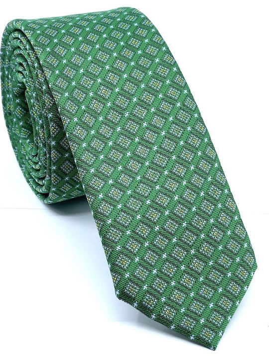 Legend Accessories Herren Krawatten Set Gedruckt in Grün Farbe