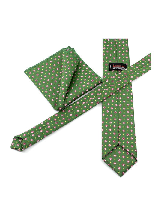 Legend Accessories Men's Tie Set Printed Green