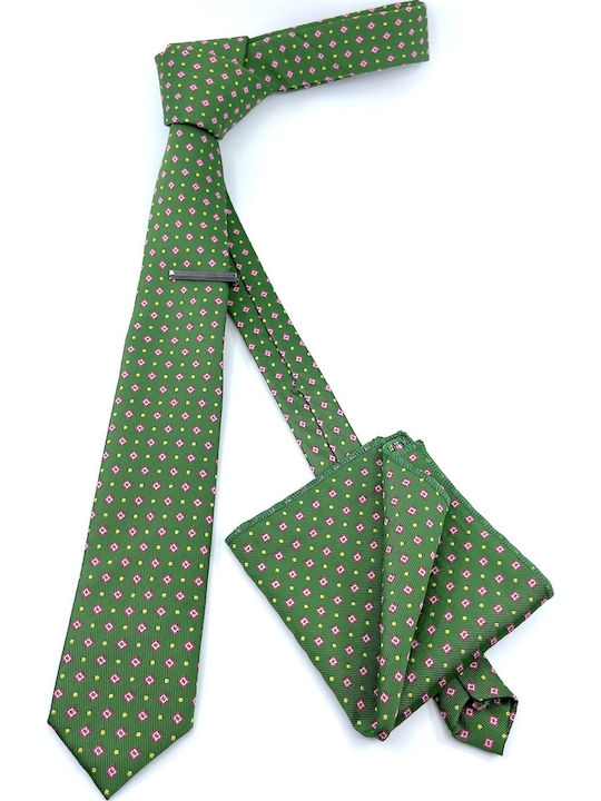 Legend Accessories Men's Tie Set Printed Green