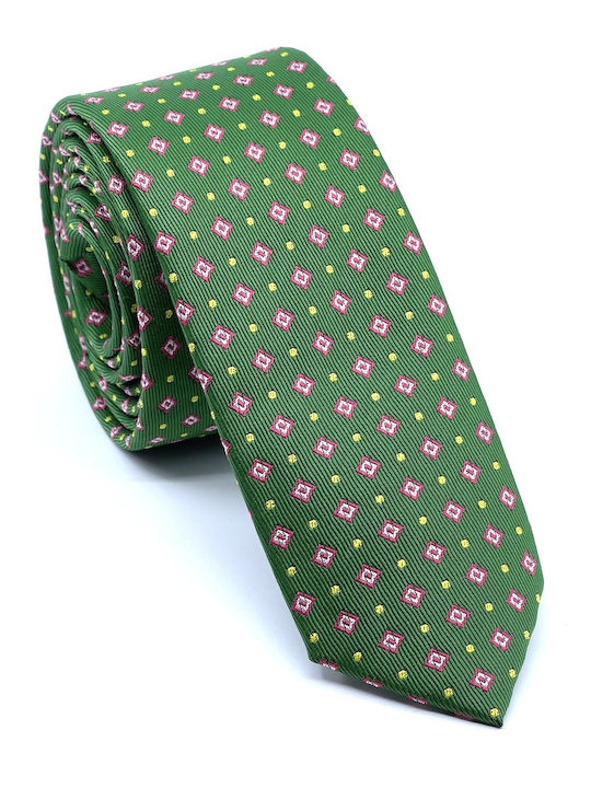 Legend Accessories Herren Krawatten Set Gedruckt in Grün Farbe