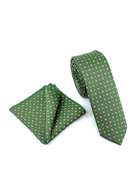 Legend Accessories Men's Tie Set Printed Green