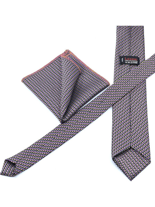 Legend Accessories Cravată pentru Bărbați Monocromie în Culorea Violet