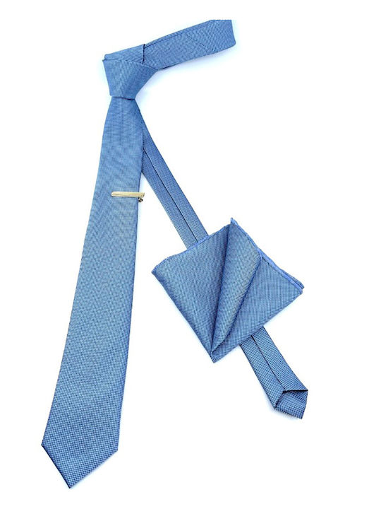 Legend Accessories Herren Krawatte Gedruckt in Hellblau Farbe