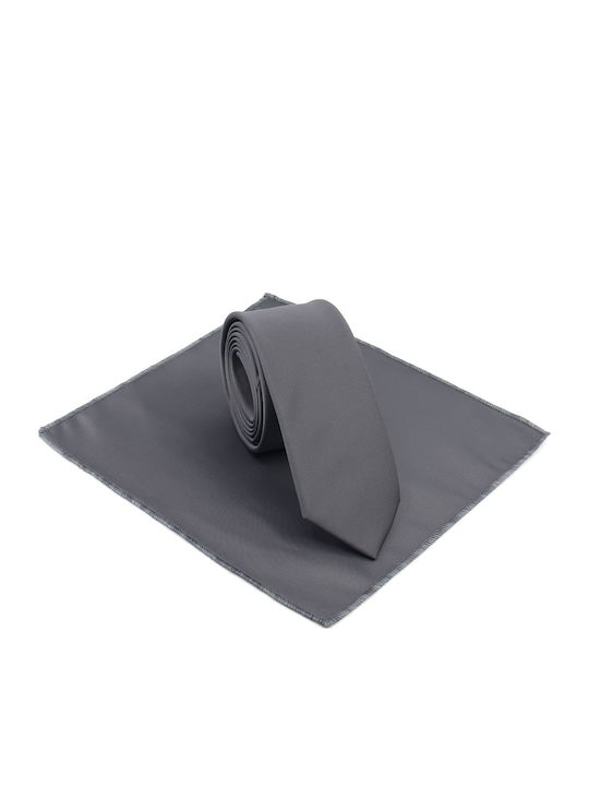 Legend Accessories Herren Krawatten Set Monochrom in Gray Farbe
