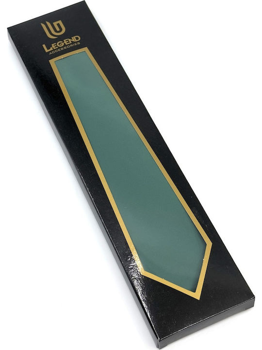 Legend Accessories Σετ Ανδρικής Γραβάτας Μονόχρωμη σε Πράσινο Χρώμα