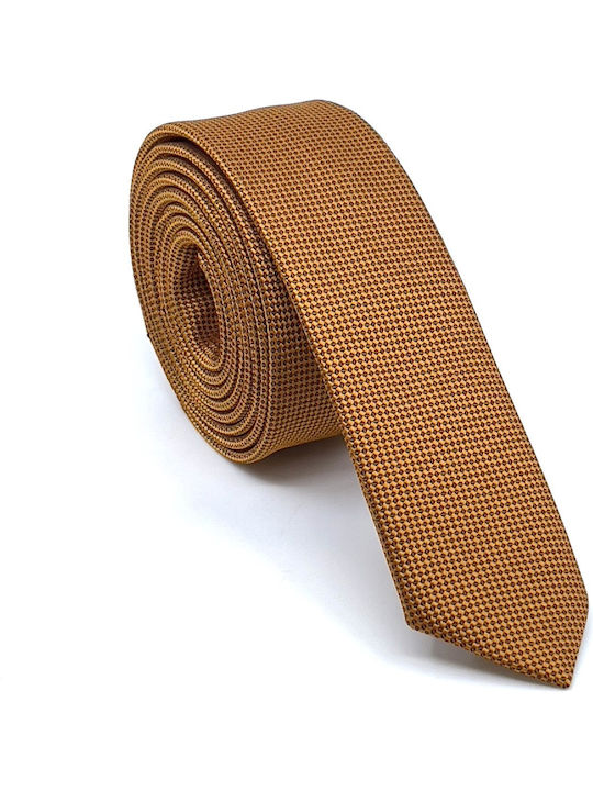 Legend Accessories Men's Tie Set Synthetic Monochrome in Orange Color L-047-4.5CM-78