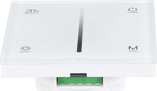 GloboStar SKYDANCE Διακόπτης Dimmer με Πλαίσιο LED Αφής 360W σε Λευκό Χρώμα