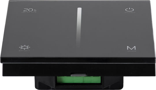 GloboStar SKYDANCE Dimmer Switch with LED Touch Frame 360W in Black Color
