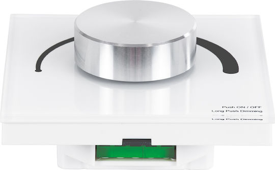 GloboStar Skydance Dimmer Switch with LED Frame Rotary 360W in White Color