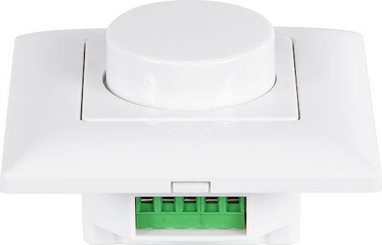 GloboStar Skydance Dimmer Switch with LED Frame Rotary 360W in White Color