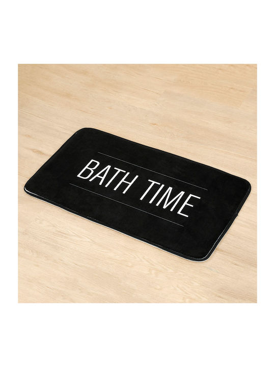 Aria Trade Covoraș de Baie Microfibra Bath Time AT000130568 Negru 45x75buc