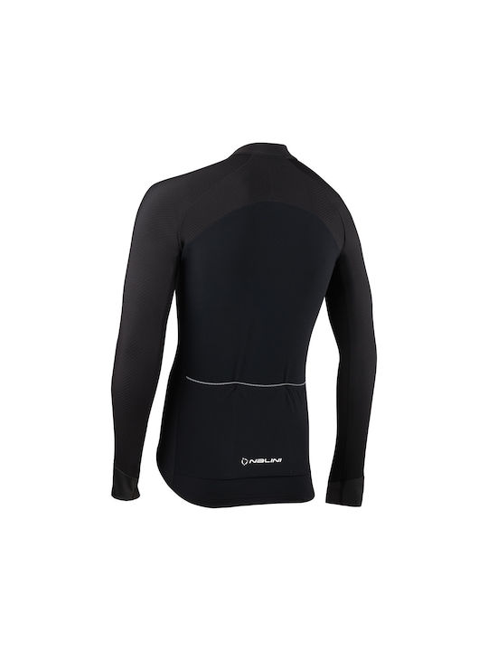 Nalini Ergo Männer Lange Ärmel Fahrradtrikot Schwarz