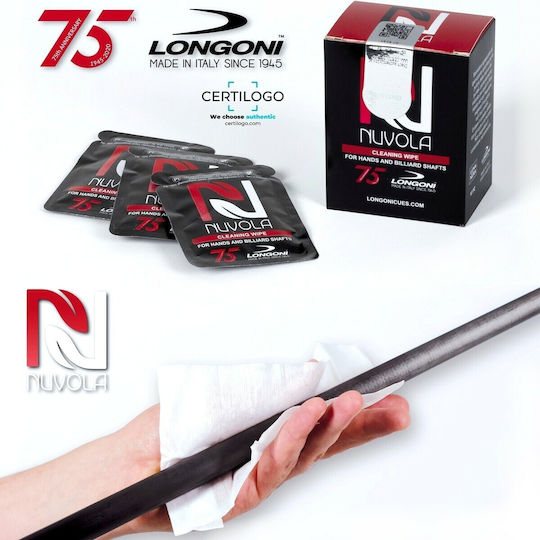 Longoni Wipes Nuvola Cleaner Μπιλιάρδου 10pcs 10pcs 24629