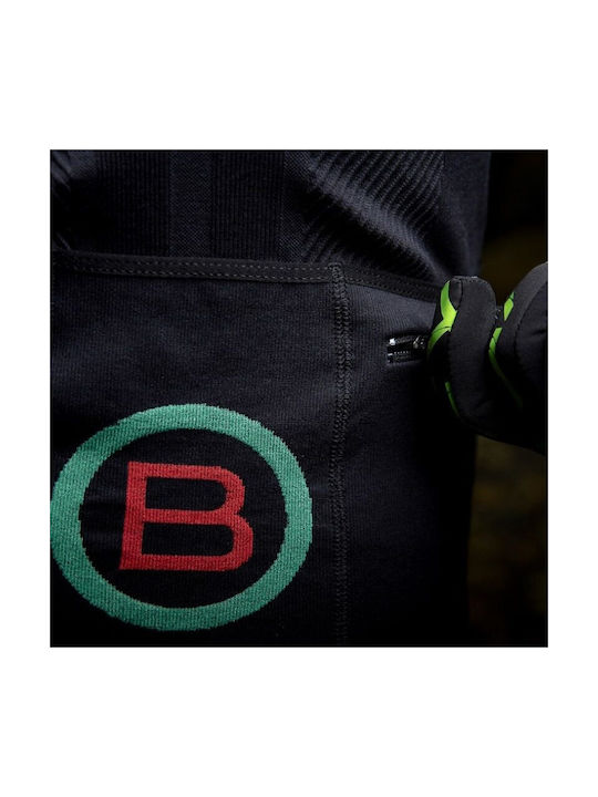 Biotex Lange Ärmel Radtrikot Schwarz