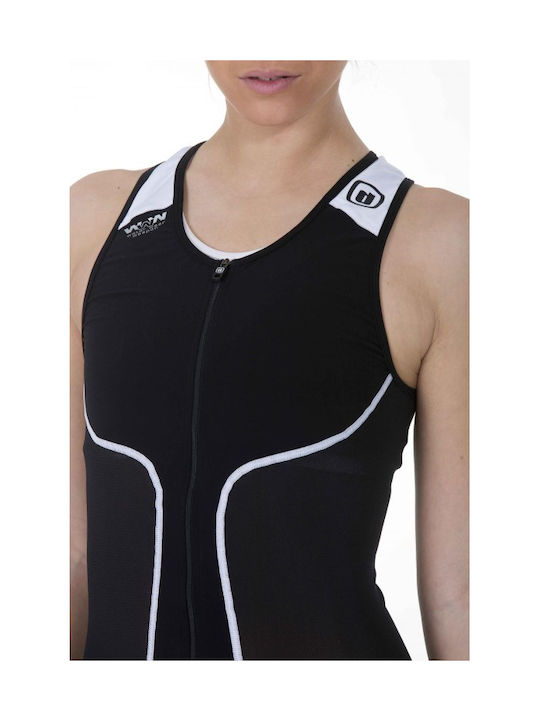 Z3r0d Γυναικεία Αμάνικη Μπλούζα Ποδηλασίας Μαύρη