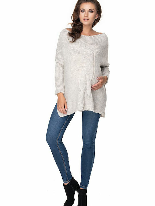 PeeKaBoo 30075 Pullover Schwangerschafts-Tops Beige