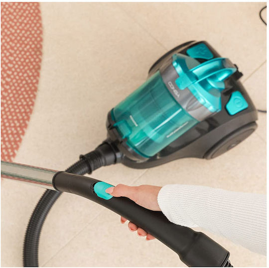 Cecotec Conga Rockstar Multicyclonic Compact Plus Staubsauger 800W Beutellos 2.5Es Türkis