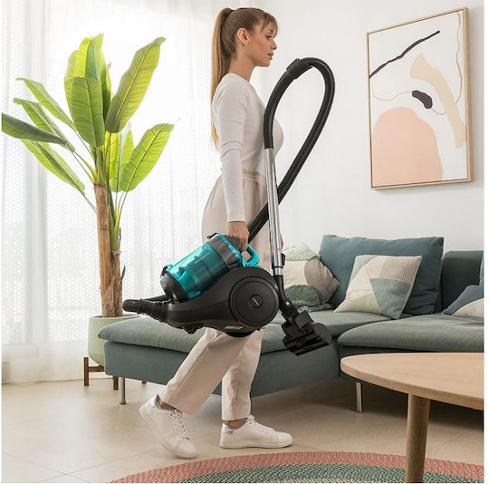 Cecotec Conga Rockstar Multicyclonic Compact Plus Staubsauger 800W Beutellos 2.5Es Türkis