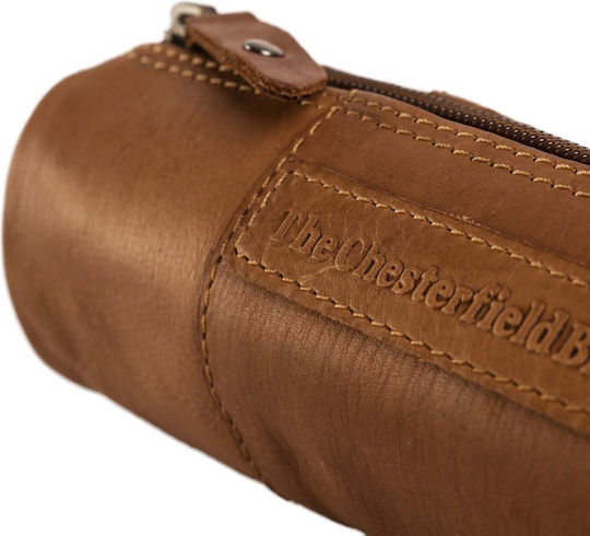 The Chesterfield Brand Pencil Case Barrel Brown