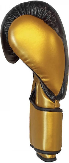 Olympus Sport Beginner Boxing Gloves made of Synthetic Leather for Match Black