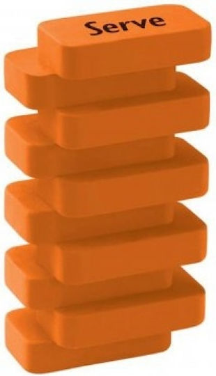 Serve Eraser for Pencil and Pen 1pcs Orange