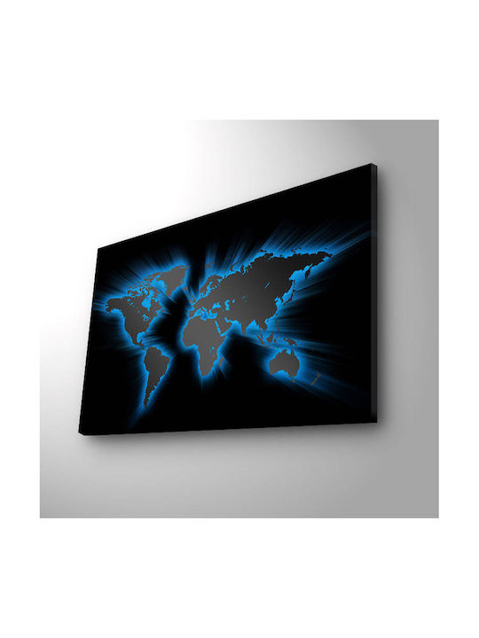 Πίνακας Ξύλινος με LED Φωτισμό 45x45cm