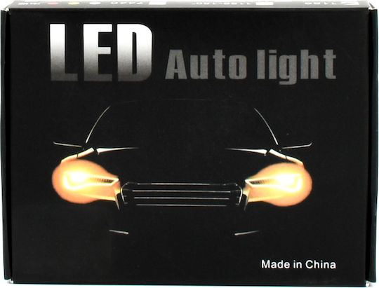 Lamps Car T20 Canbus LED Yellow 12V 2pcs