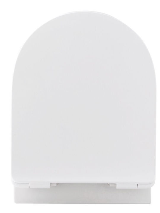 Scarabeo Bakelite Soft Close Toilet Slim Seat White