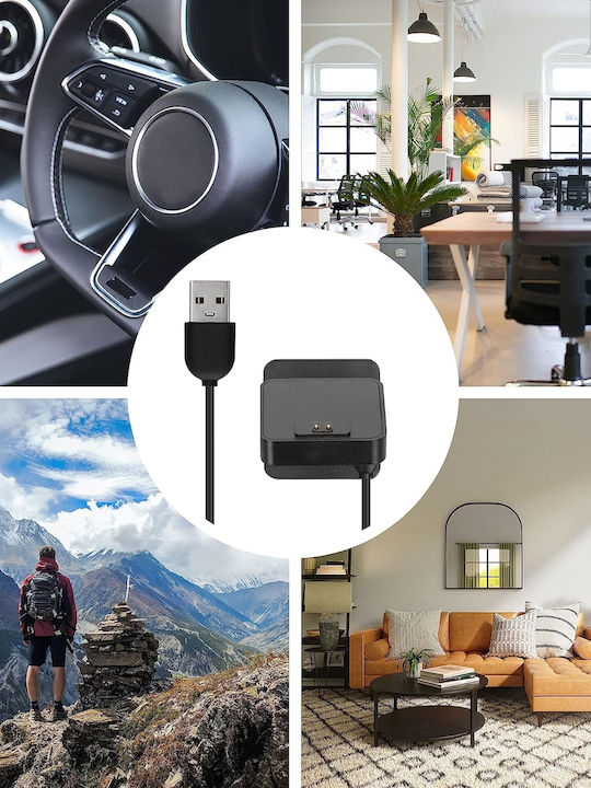 KWmobile Καλώδιο Φόρτισης USB Μαύρο (Smart Band 7 Pro)