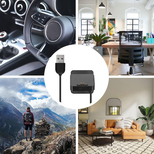 KWmobile Καλώδιο Φόρτισης USB Μαύρο (Smart Band 7 Pro)