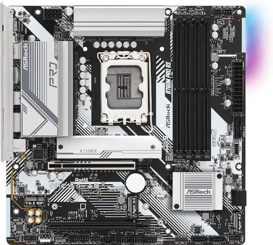 ASRock B760M Pro RS Motherboard Micro ATX με Intel 1700 Socket 90-MXBLH0-A0UAYZ