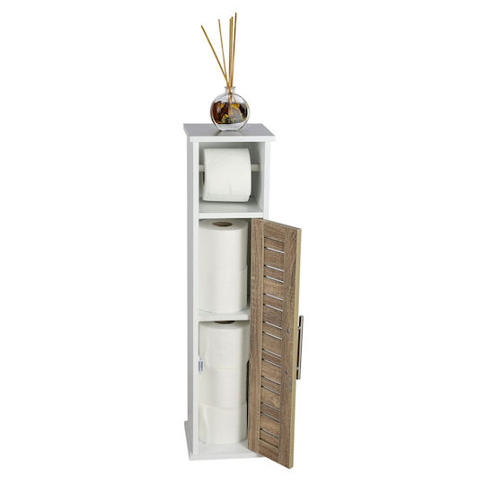 Bathroom Cabinet 18x18x75cm White